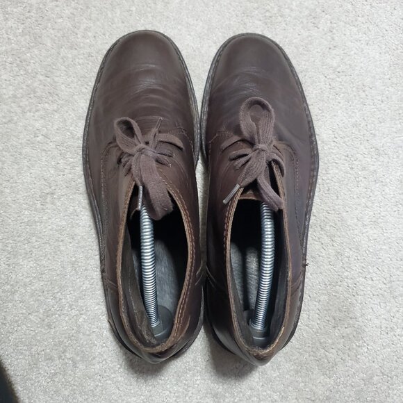 JOHN VARVATOS Star USA Hipster Chukka Boots Leather Lace Up Brown Men's 10.5 - Picture 9 of 15